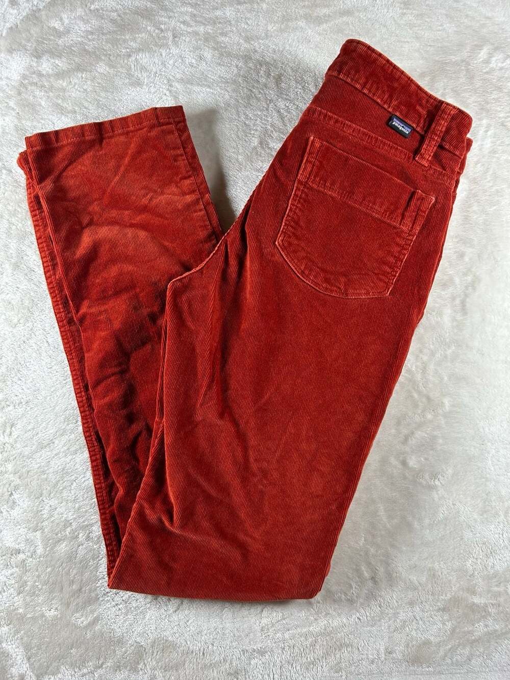 Patagonia Organic Cotton Corduroy Pants Size 27 (4) Rust Orange